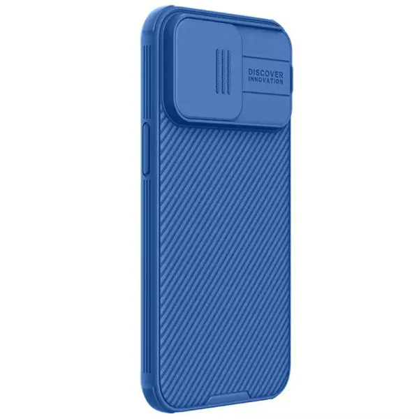 Карбонова накладка Nillkin CamShield Pro Magnetic для Apple iPhone 15 Pro (6.1") — Blue — фото 3