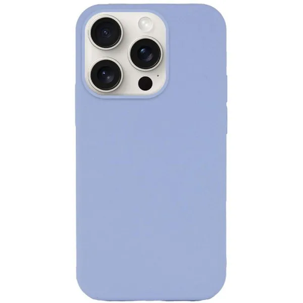 Чехол Silk (AA) NO LOGO with Magnetic Fit для Apple iPhone 15 Pro (6.1") — Голубой