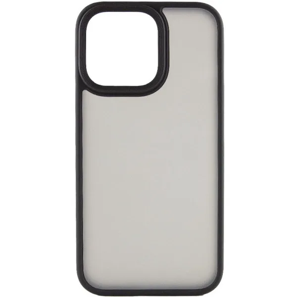 TPU+PC чехол Metal Buttons для Apple iPhone 15 Pro (6.1") — Черный — фото 2