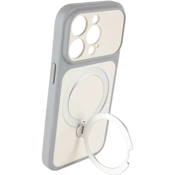 Чехол Ummi Full Camera with Magnetic Fit HQ Ring для Apple iPhone 15 Pro (6.1") — Серый — фото 5 Чехол Ummi Full Camera with Magnetic Fit HQ Ring для Apple iPhone 15 Pro (6.1") — Серый — фото 5