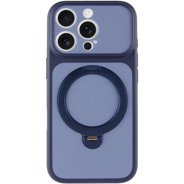 Чехол Ummi Full Camera with Magnetic Fit HQ Ring для Apple iPhone 15 Pro (6.1") — Темно-синий — фото 2 Чехол Ummi Full Camera with Magnetic Fit HQ Ring для Apple iPhone 15 Pro (6.1") — Темно-синий — фото 2