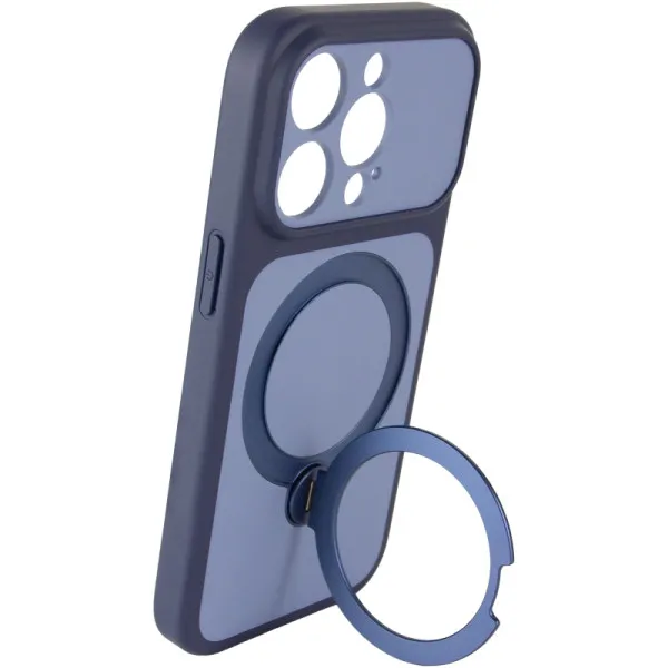 Чехол Ummi Full Camera with Magnetic Fit HQ Ring для Apple iPhone 15 Pro (6.1") — Темно-синий — фото 4 Чехол Ummi Full Camera with Magnetic Fit HQ Ring для Apple iPhone 15 Pro (6.1") — Темно-синий — фото 4