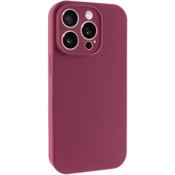 Чохол Silk Full Camera Protective (AA) NO LOGO для Apple iPhone 15 Pro (6.1") — Бордовий — фото 1 Чохол Silk Full Camera Protective (AA) NO LOGO для Apple iPhone 15 Pro (6.1") — Бордовий — фото 1