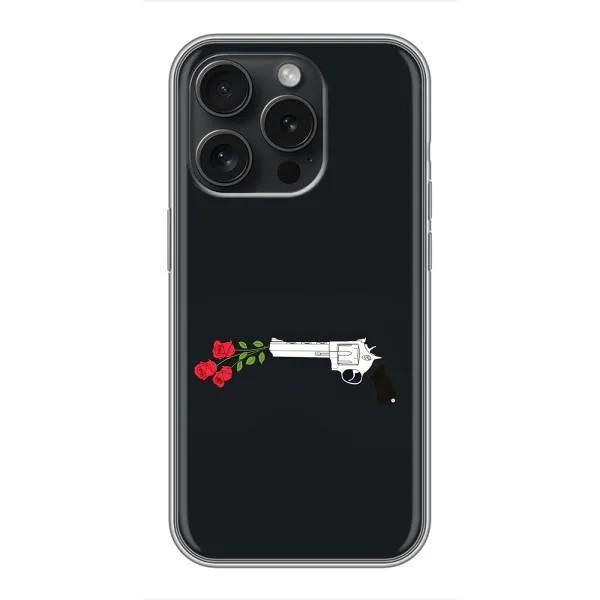 Чехол с принтом «Неожиданные цветы» для iPhone 15 Pro