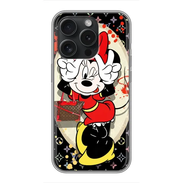 Чехол с принтом «Минни peace» для iPhone 15 Pro Чехол с принтом «Минни peace» для iPhone 15 Pro