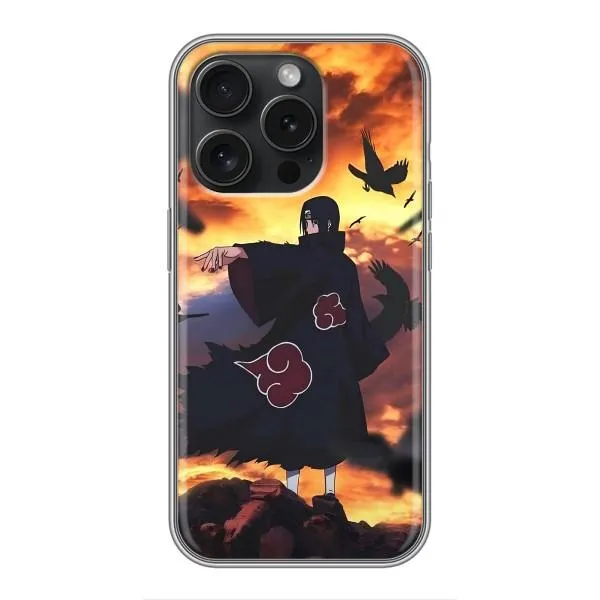 Чехол с принтом «Итачи с воронами» для iPhone 15 Pro