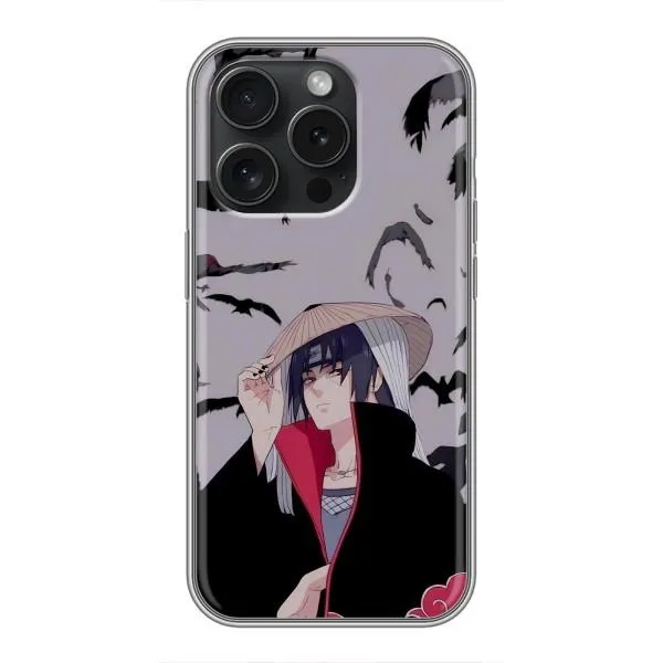 Чехол с принтом «Итачи Вороны» для iPhone 15 Pro