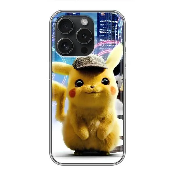 Чехол с принтом «Пикачу в городе» для iPhone 15 Pro