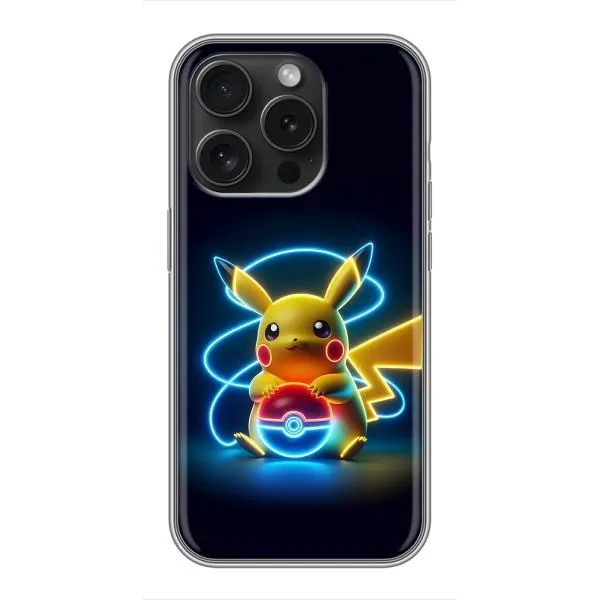 Чехол с принтом «Покемон» для iPhone 15 Pro