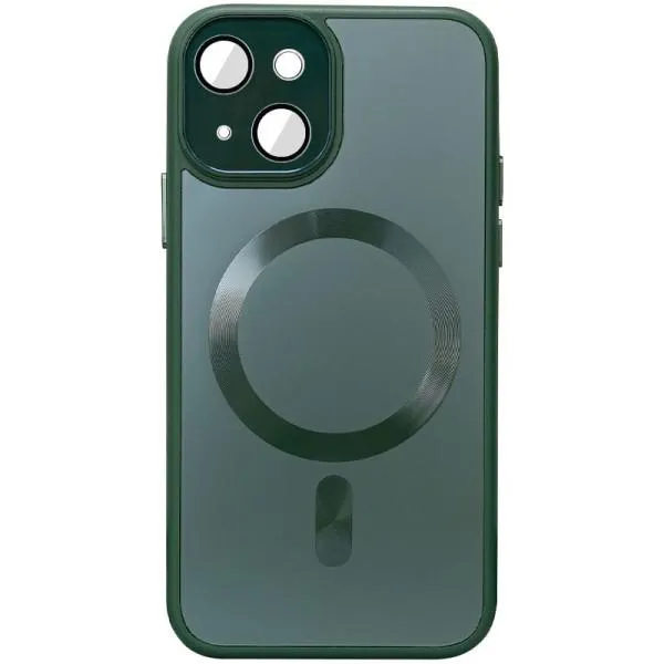 Чехол TPU+Glass Sapphire Midnight with Magnetic Fit для Apple iPhone 15 (6.1") — Зеленый — фото 1 Чехол TPU+Glass Sapphire Midnight with Magnetic Fit для Apple iPhone 15 (6.1") — Зеленый — фото 1