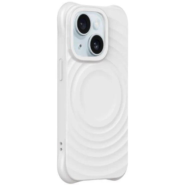 Чохол TPU Orbit with Magnetic Fit для Apple iPhone 15 (6.1") — Білий — фото 1 Чохол TPU Orbit with Magnetic Fit для Apple iPhone 15 (6.1") — Білий — фото 1