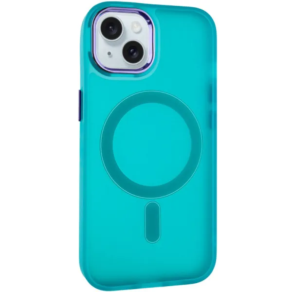Чехол TPU+PC Lily with Magnetic Fit для Apple iPhone 15 (6.1") — Зеленый — фото 1