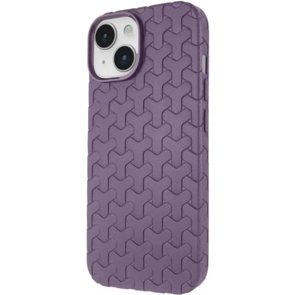 Чохол TPU Weaving для Apple iPhone 15 (6.1") — Фіолетовий — фото 1