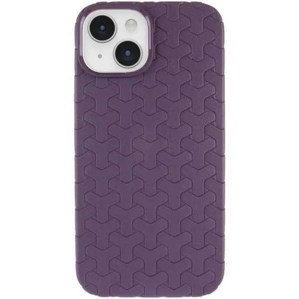 Чохол TPU Weaving для Apple iPhone 15 (6.1") — Фіолетовий — фото 2
