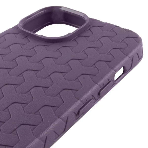 Чохол TPU Weaving для Apple iPhone 15 (6.1") — Фіолетовий — фото 4