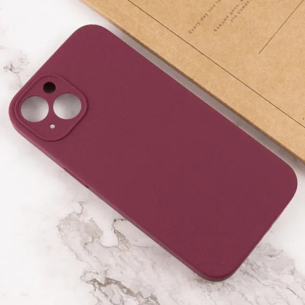 Чехол Silk Full Camera Protective (AA) NO LOGO для Apple iPhone 15 (6.1") — Бордовый — фото 3 Чехол Silk Full Camera Protective (AA) NO LOGO для Apple iPhone 15 (6.1") — Бордовый — фото 3