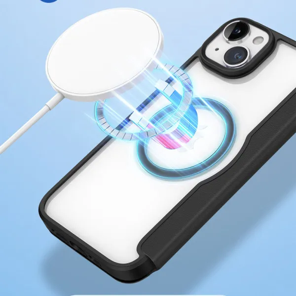 Чохол-книжка Dux Ducis Skin X Pro with Magnetic Fit для Apple iPhone 15 (6.1") — Чорний — фото 3 Чохол-книжка Dux Ducis Skin X Pro with Magnetic Fit для Apple iPhone 15 (6.1") — Чорний — фото 3