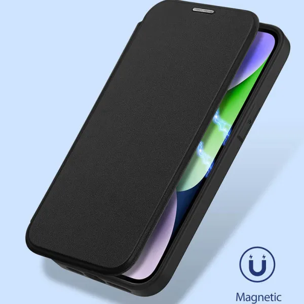 Чохол-книжка Dux Ducis Skin X Pro with Magnetic Fit для Apple iPhone 15 (6.1") — Чорний — фото 5 Чохол-книжка Dux Ducis Skin X Pro with Magnetic Fit для Apple iPhone 15 (6.1") — Чорний — фото 5