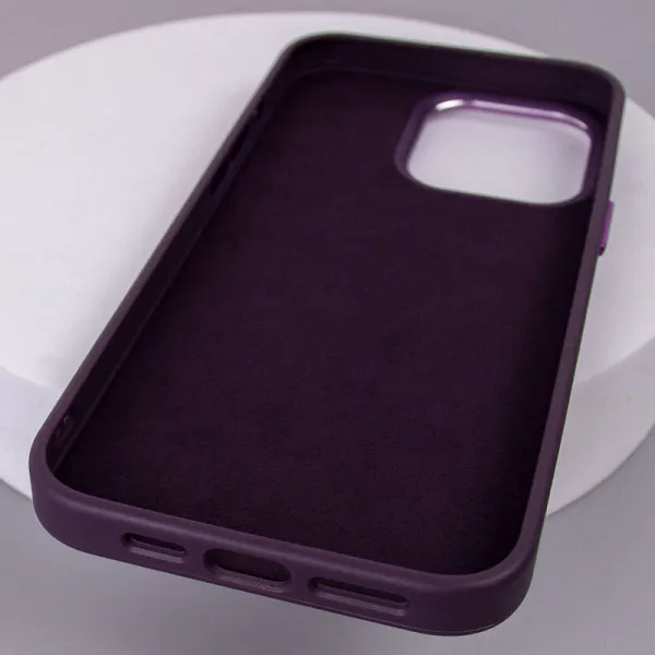 Шкіряний чохол Bonbon Leather Metal Style with Magnetic Fit для Apple iPhone 15 (6.1") — Фіолетовий — фото 5 Шкіряний чохол Bonbon Leather Metal Style with Magnetic Fit для Apple iPhone 15 (6.1") — Фіолетовий — фото 5
