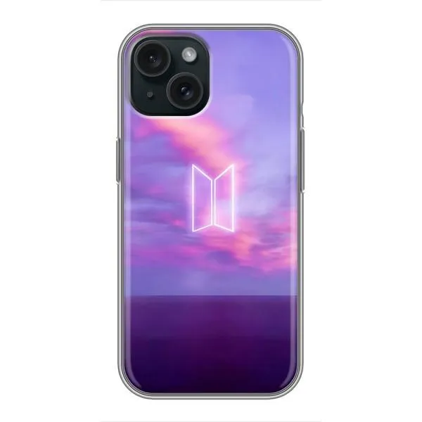 Чехол с принтом «BTS логотип» для iPhone 15 Чехол с принтом «BTS логотип» для iPhone 15