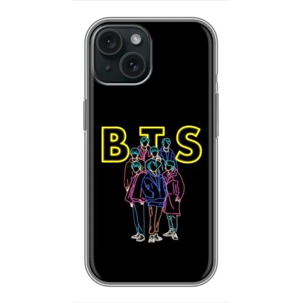 Чехол с принтом «BTS стайл» для iPhone 15 Чехол с принтом «BTS стайл» для iPhone 15