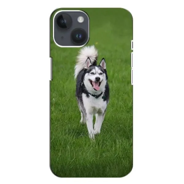 Чехол с принтом «Радостный Хаски» для iPhone 15 Чехол с принтом «Радостный Хаски» для iPhone 15