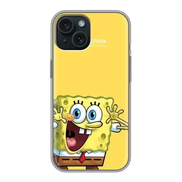 Чехол с принтом «Губка Боб» для iPhone 15