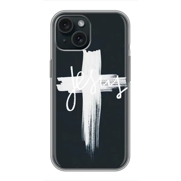 Чехол с принтом «Иисус» для iPhone 15