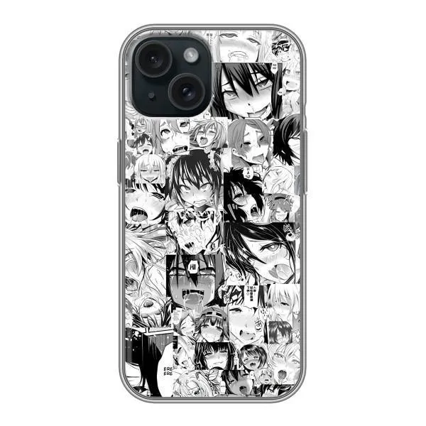 Чехол с принтом «Ahegao manga» для iPhone 15