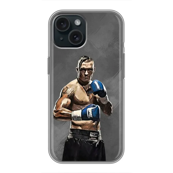 Чехол с принтом «Александр Усик» для iPhone 15 Чехол с принтом «Александр Усик» для iPhone 15