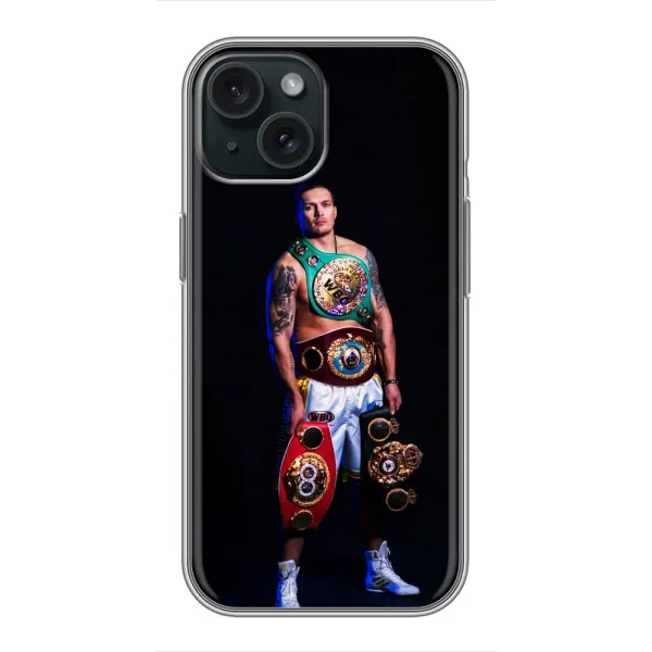 Чехол с принтом «Усик с поясами» для iPhone 15 Чехол с принтом «Усик с поясами» для iPhone 15
