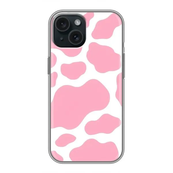 Чехол с принтом «Розовый принт» для iPhone 15