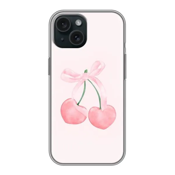 Чехол с принтом «Розовые вишни» для iPhone 15 Чехол с принтом «Розовые вишни» для iPhone 15