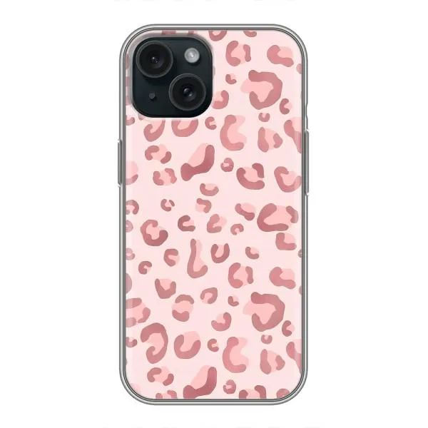 Чехол с принтом «Розовый леопард» для iPhone 15 Чехол с принтом «Розовый леопард» для iPhone 15