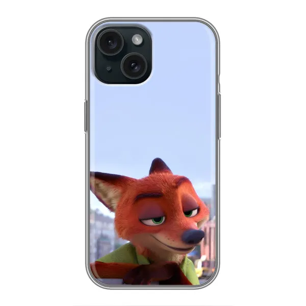 Чехол с принтом «Лис Ник» для iPhone 15 Чехол с принтом «Лис Ник» для iPhone 15