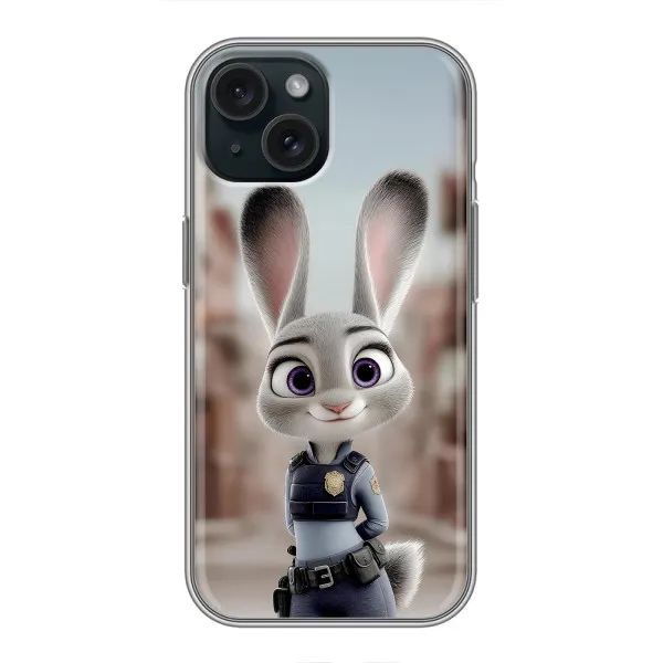 Чехол с принтом «Офицер Джуди Хоппс» для iPhone 15 Чехол с принтом «Офицер Джуди Хоппс» для iPhone 15