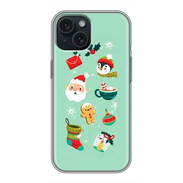 Чехол с принтом «Настроение НГ» для iPhone 15
