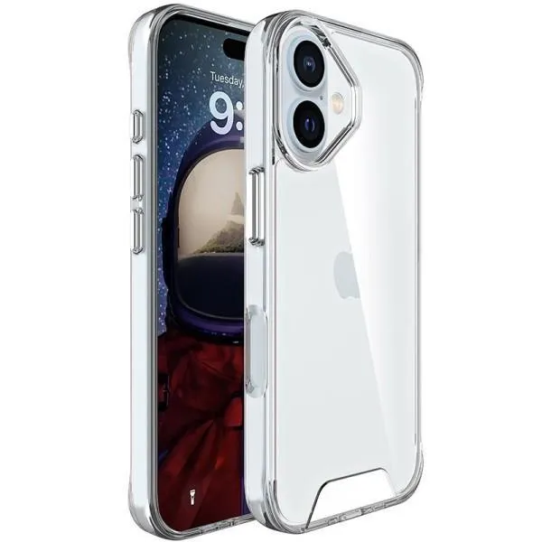 Чохол TPU Space Case transparent для Apple iPhone 16 Plus (6.7") — Прозорий — фото 1