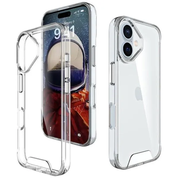 Чохол TPU Space Case transparent для Apple iPhone 16 Plus (6.7") — Прозорий — фото 2