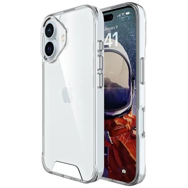 Чохол TPU Space Case transparent для Apple iPhone 16 Plus (6.7") — Прозорий — фото 4