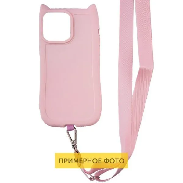 Чохол TPU GETMAN Cat with straps для Apple iPhone 16 Plus (6.7") — Рожевий — фото 3