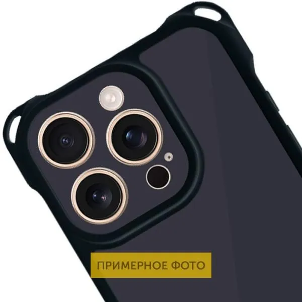 Чохол TPU CrossBody with straps для Apple iPhone 16 Plus (6.7") — Чорний — фото 3