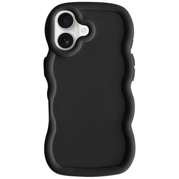 Чехол TPU Ripple для Apple iPhone 16 Plus (6.7") — Черный — фото 1