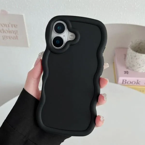 Чехол TPU Ripple для Apple iPhone 16 Plus (6.7") — Черный — фото 2