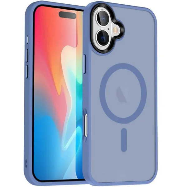 Чехол Ummi Colorful with Magnetic Fit для Apple iPhone 16 Plus (6.7") — Голубой