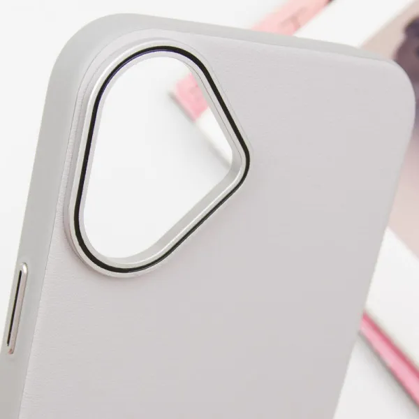 Чохол SGP PC+Leather with MagSafe для Apple iPhone 16 Plus (6.7") — Сірий — фото 4 Чохол SGP PC+Leather with MagSafe для Apple iPhone 16 Plus (6.7") — Сірий — фото 4