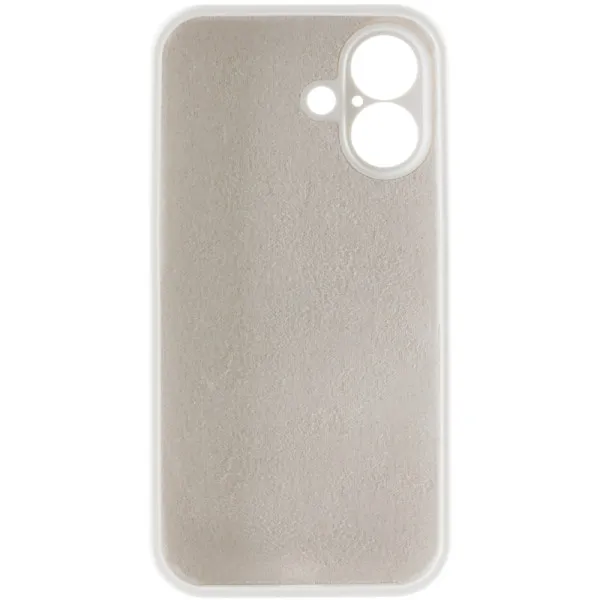 Чохол Silk Full Camera Protective (AA) NO LOGO для Apple iPhone 16 Plus (6.7") — Білий — фото 3