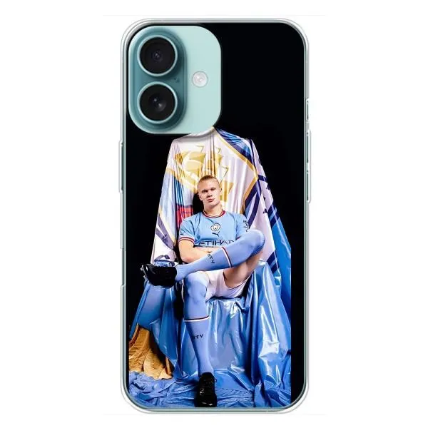 Чехол с принтом «футболист Холанн» для iPhone 16 Plus
