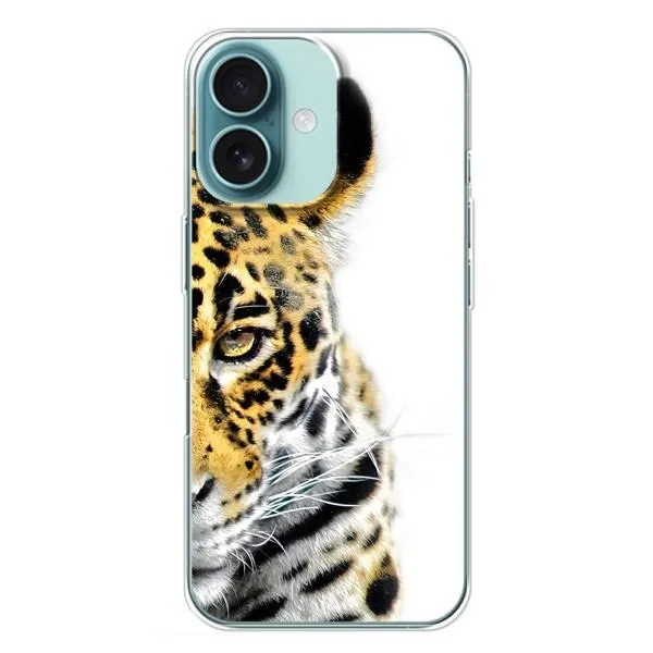Чехол с принтом «Леопард» для iPhone 16 Plus