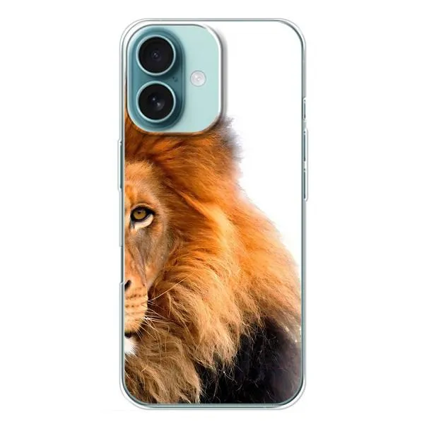 Чехол с принтом «Лев грива» для iPhone 16 Plus